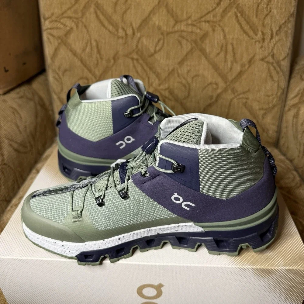 On Cloudtrax Men's Size 7 Midnight Glacier All Terrain Running Hiking Shoes New